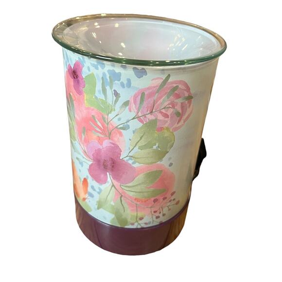 SCENTSY Hello Spring Wax Warmer & Cement Base Set Retired NIB - Picture 4 of 10